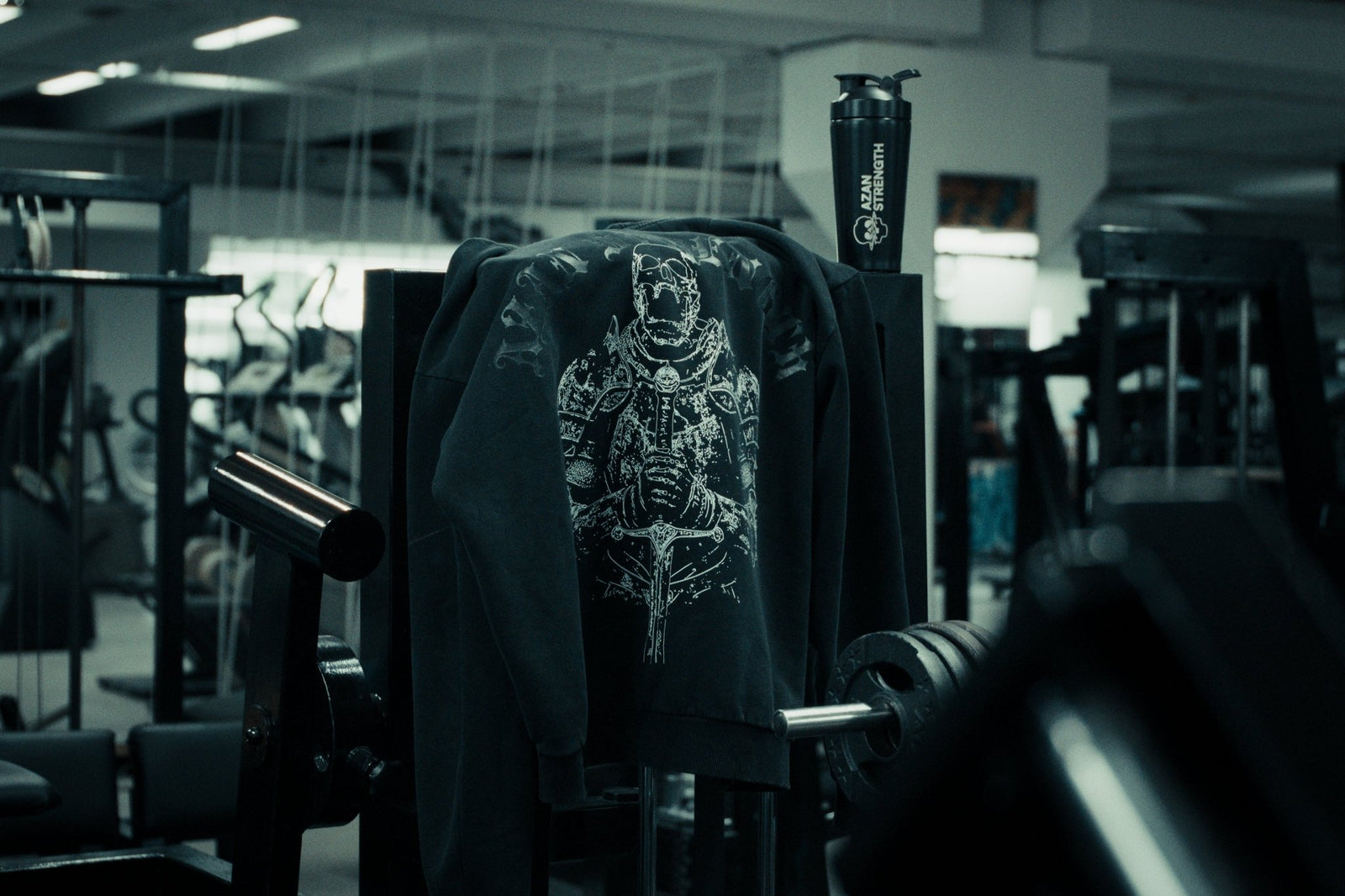 Oversized Zip-Hoodie Vintage Look - Azan Strength