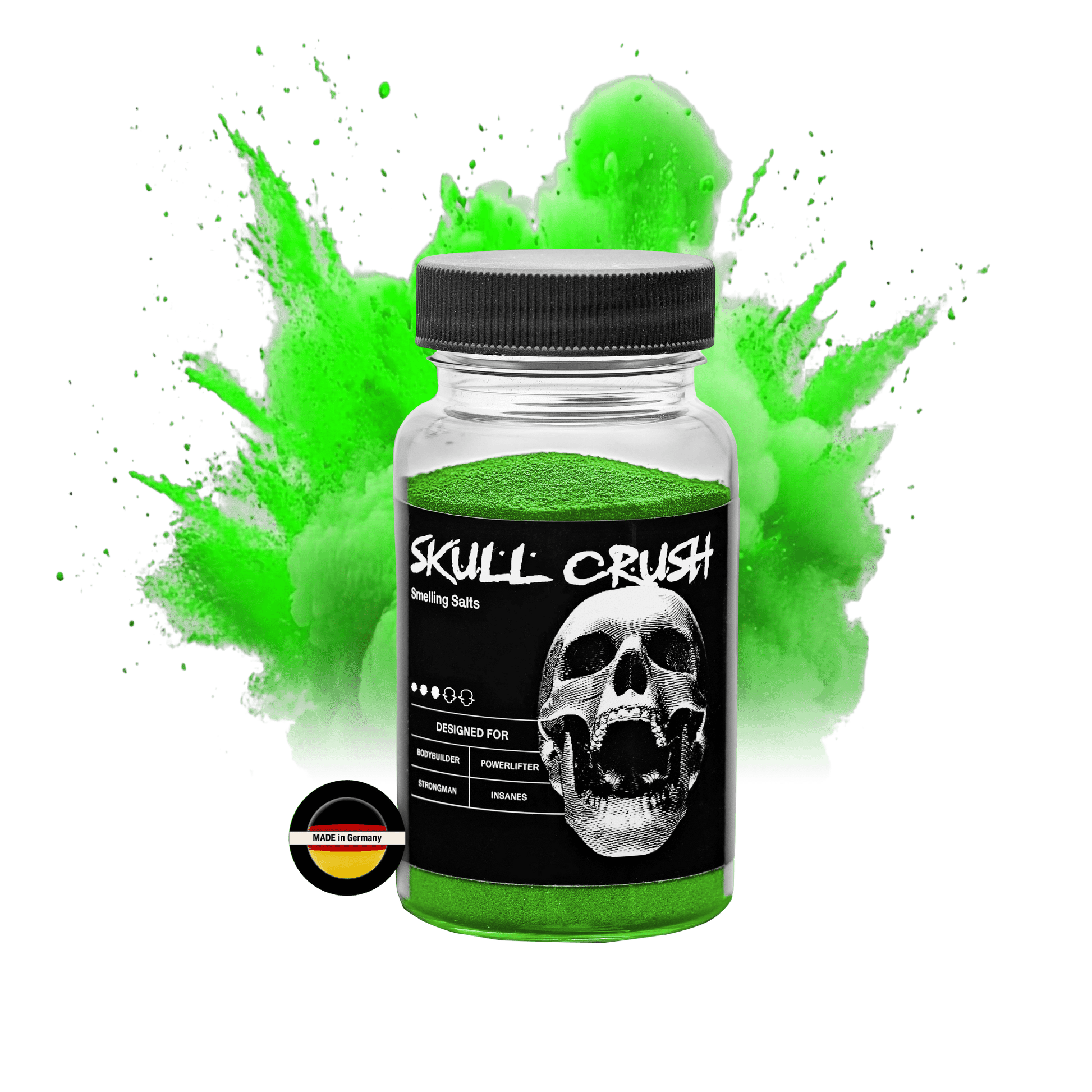 SKULLCRUSH Riechsalz - Stärke 3/5 - grüner Apfel - Azan Strength