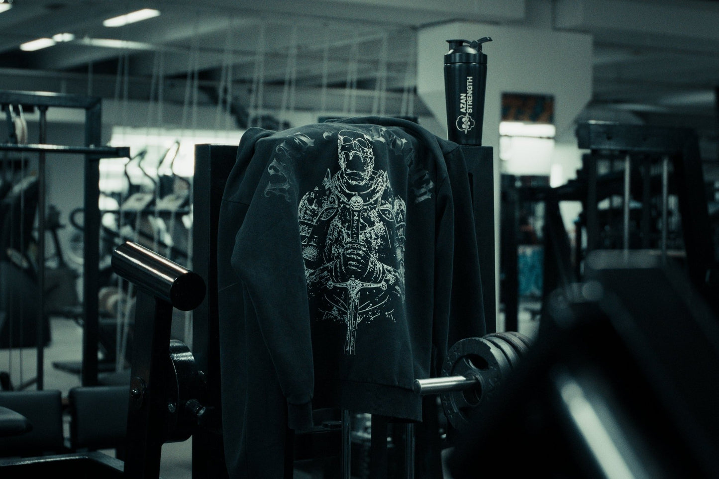 Oversized Zip-Hoodie Vintage Look - Azan Strength