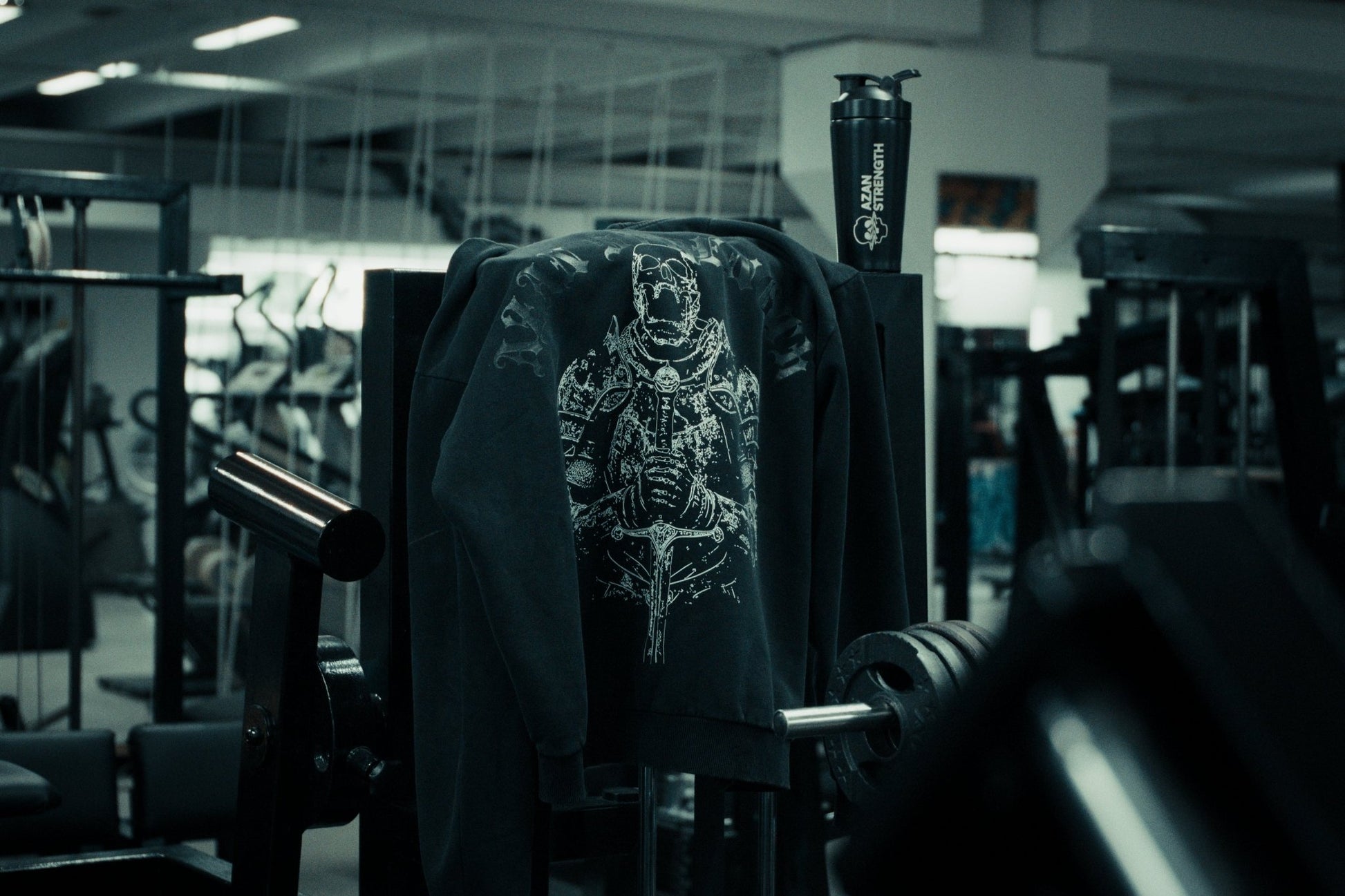 Oversized Zip-Hoodie Vintage Look - Azan Strength