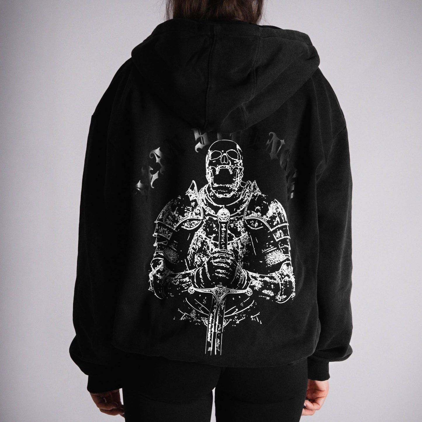 Oversized Zip-Hoodie Vintage Look